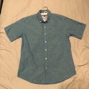 TOPMAN Teal Denim Shirt M
